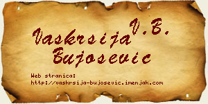 Vaskrsija Bujošević vizit kartica